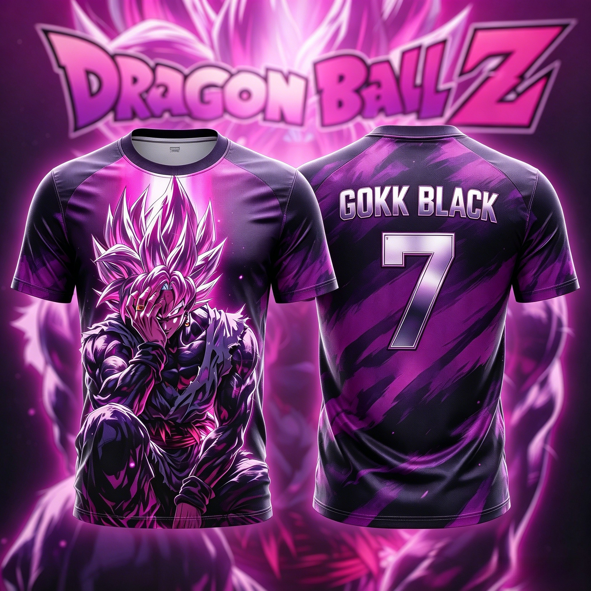 3D Printing Dragon - 2026年ニューアダルトメンズドラゴンボールNO.10/7ロゼ3DプリントフットボールジャージTシャツキッズアニメTシャツスペシャルフットボールジャージY2k