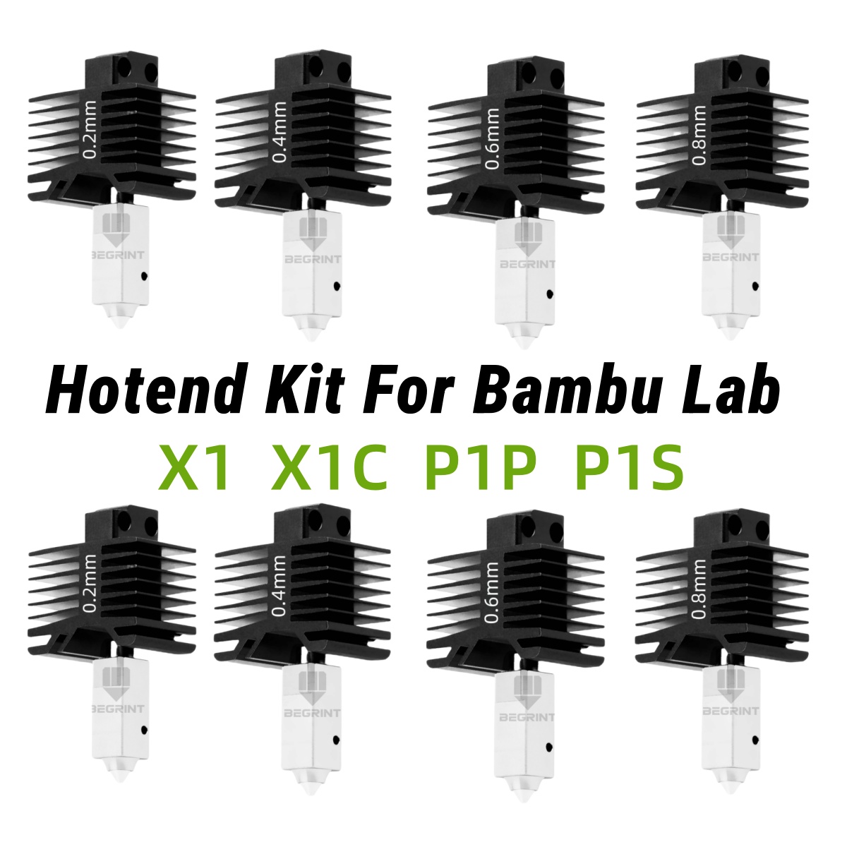 3D Printing Laboratory - Bambu Lab X1 P1用新型ホットエンドキット、サーミスターセラミックヒーター付きホットエンドプリントヘッド、bambu lab X1C