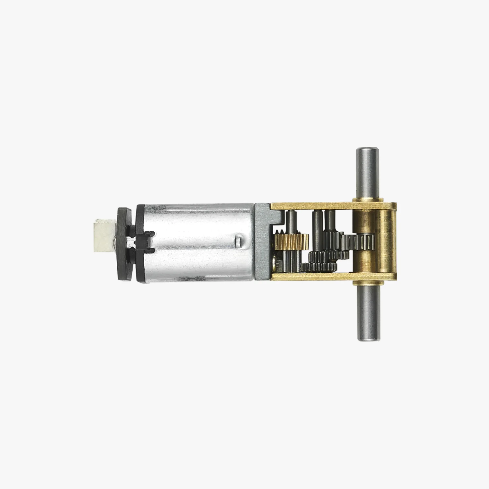 3D Printing Output - 3D プリントモデル標準部品 N20-10D 両面出力軸モーター-130rpm (1 個)
