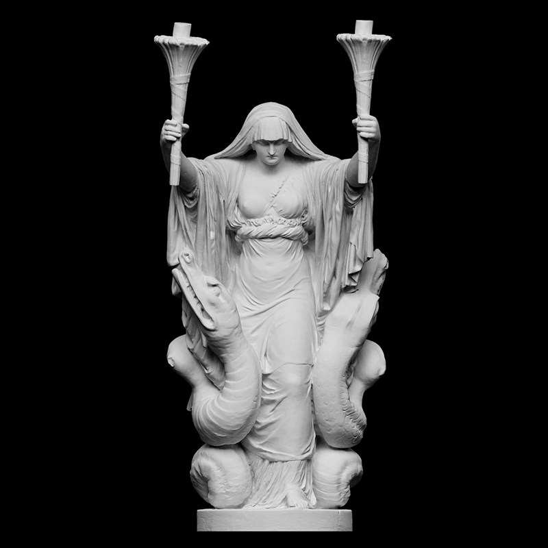 3D Printing Resin - 「セレス・サーチング・フォー・プロセピナ」、3Dプリント樹脂素材、手描き、石膏のような彫刻（10日以内に発送）