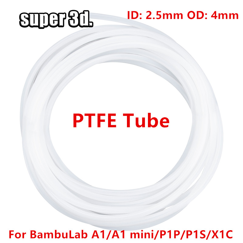 3D Printing Bambu Lab - 1/2/50M Bambu Lab PTFEチューブ 内径2.5mm 外径4mm