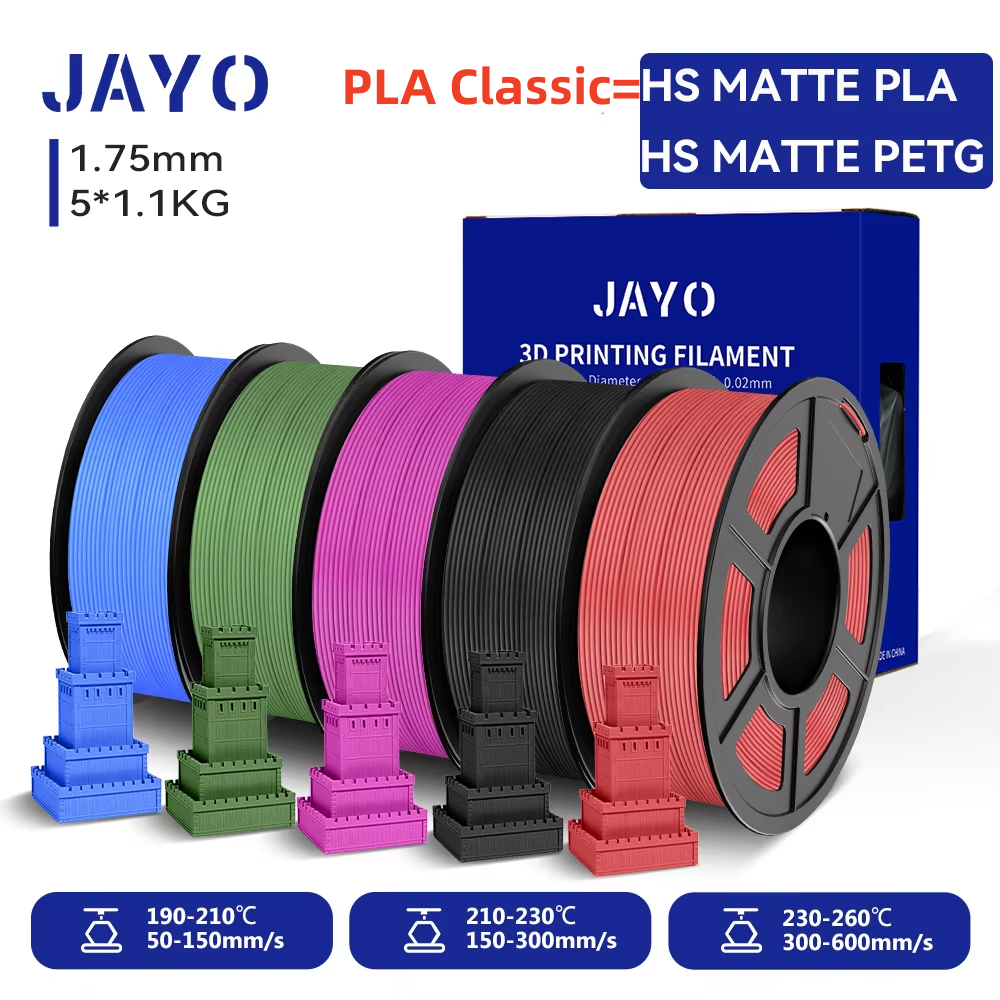 Pla Filament 1.75Mm - JAYO 高速マット PLA/HS マット PETG 3D