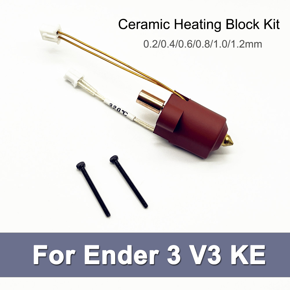Ender 3 Upgrade Kit - Ender 3 V3 KE用ホットエンド、セラミックヒートブロックキット、ノズル、ホットエンドソック、Creality Ender 3V3
