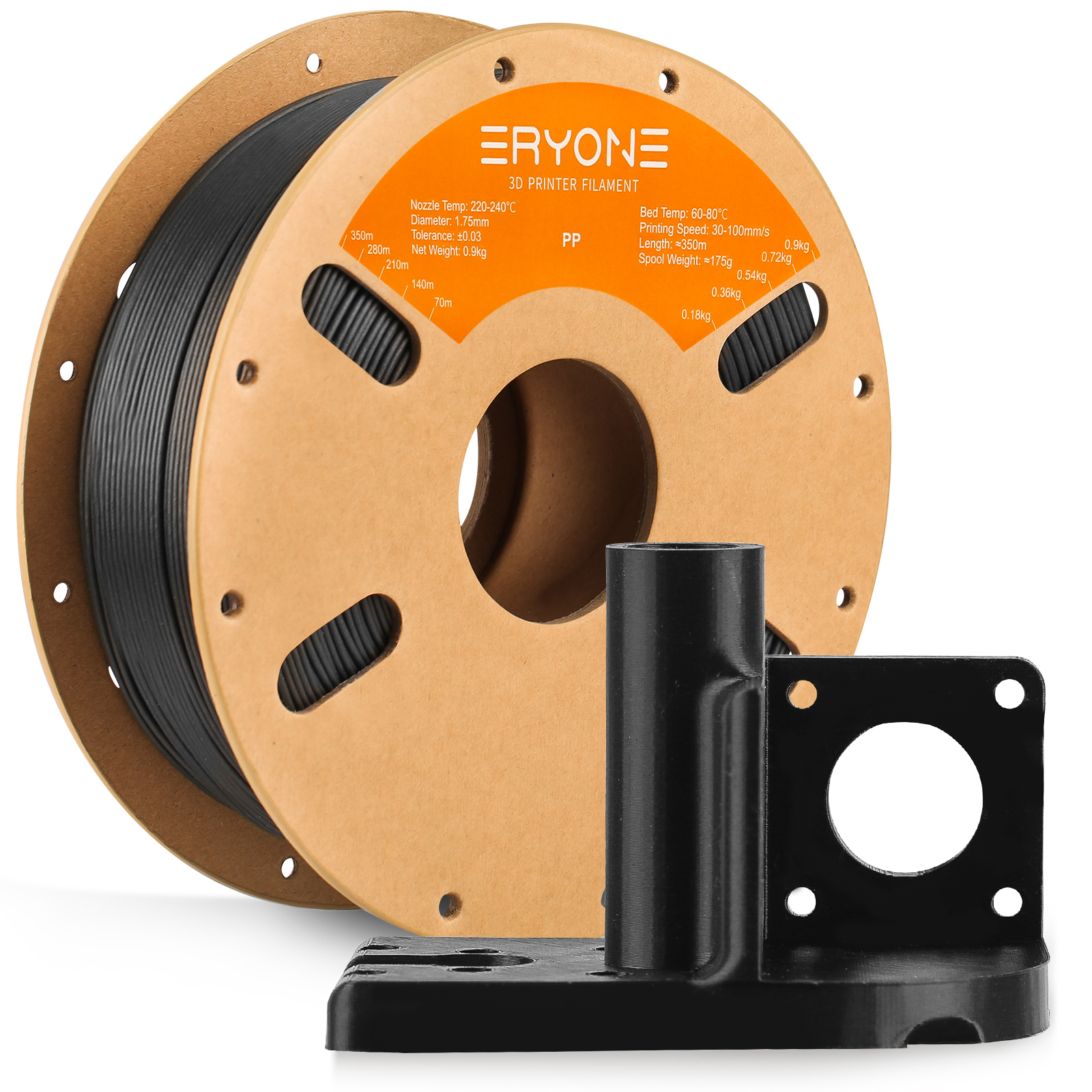 Pla Filament 1.75Mm - ERYONEプロモーションPPフィラメント 優れた流動性 直径1.75mm ±0.03mm FDM 3Dプリンター用
