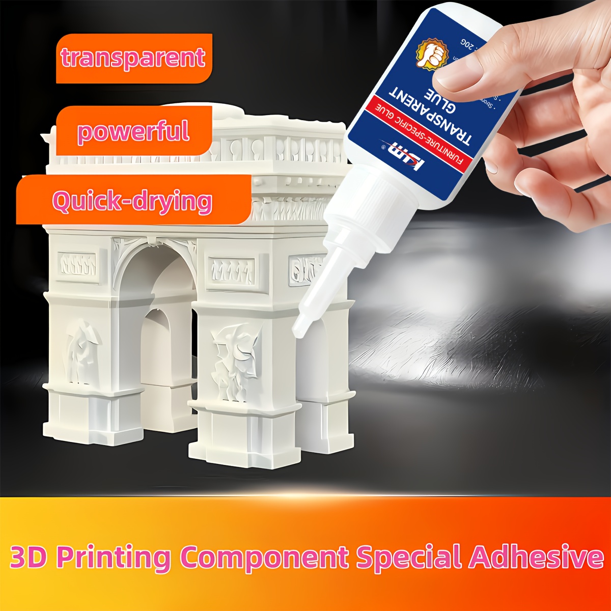 3D Printing X Axis - 速乾性透明接着剤 3D プリント部品用 DIY モデル組み立て PLA