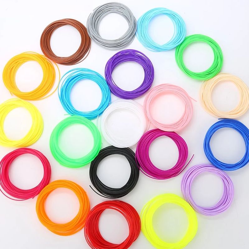 Pla Filament 1.75Mm - 3Dプリントペン,高品質,クリスマスギフト,1.75mm, 20色,100mまたは10色,50m, 2024