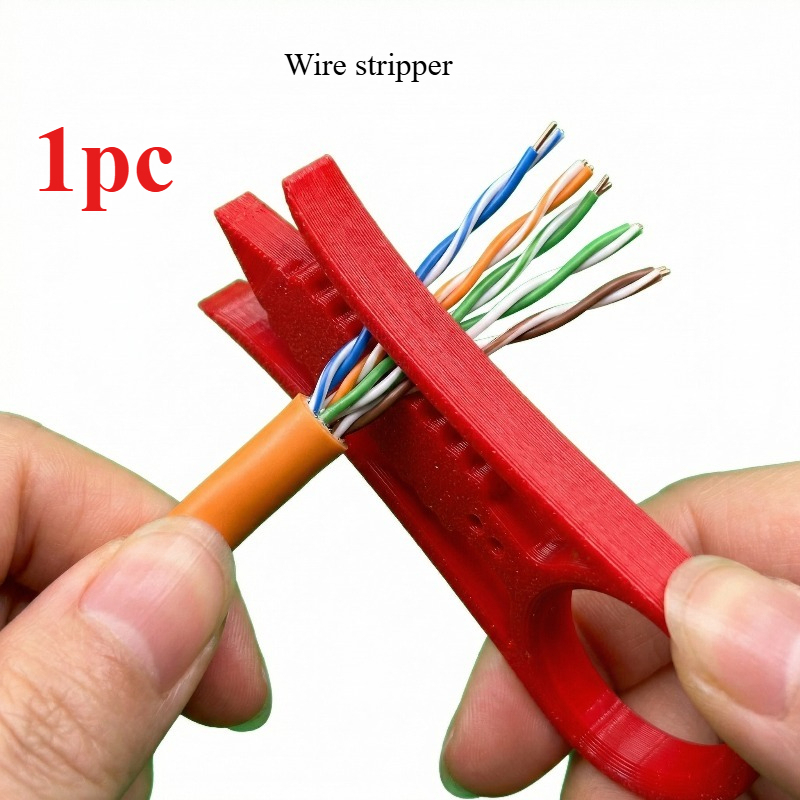 3D Printing Engineer - エンジニア向けの3DプリントPETGワイヤーストリッピングツール、CAT5/CAT5e/CAT6/CAT7ネットワークケーブルに対応、ケーブルシールを素早く簡単に剥がすことができます。