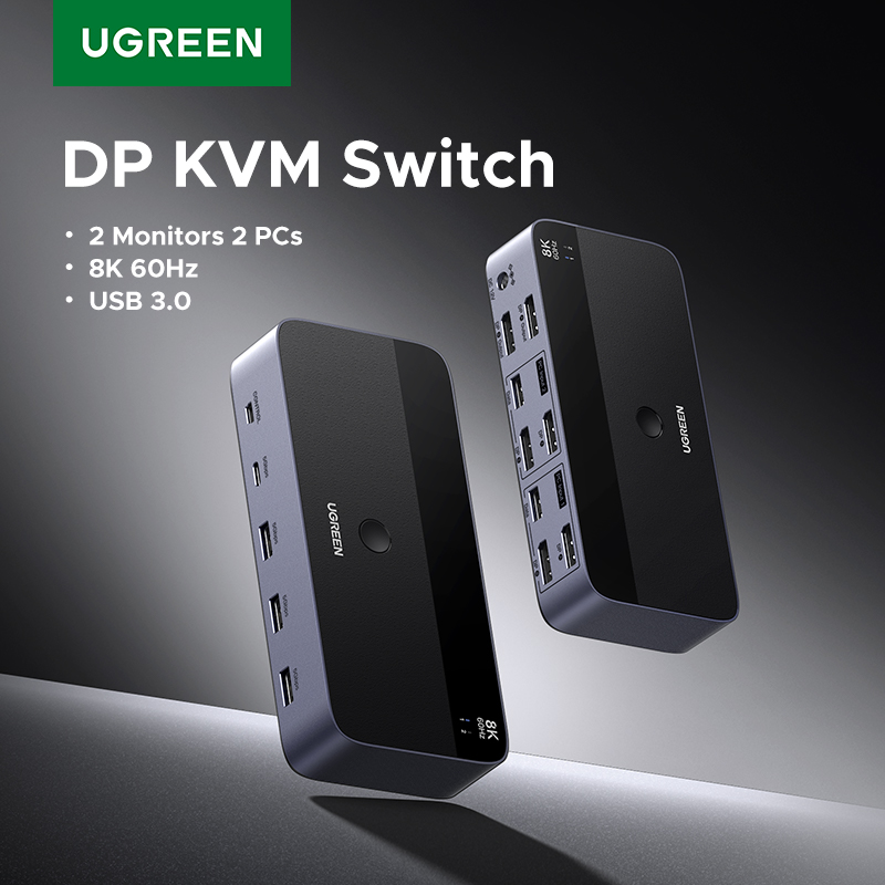 3D Printing Deck Box - UGREEN DP KVM スイッチ 2 モニター
