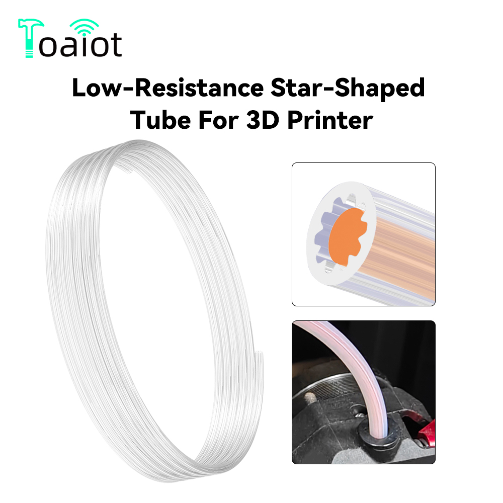 3D Printing Bambu Lab - 低抵抗星型 PTFE チューブ 3D プリンター用 OD