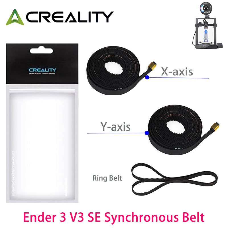 3D Printing X Axis - Creality Ender-3 V3 SEタイミングベルトキット X+Y軸用およびリング同期ベルト Ender