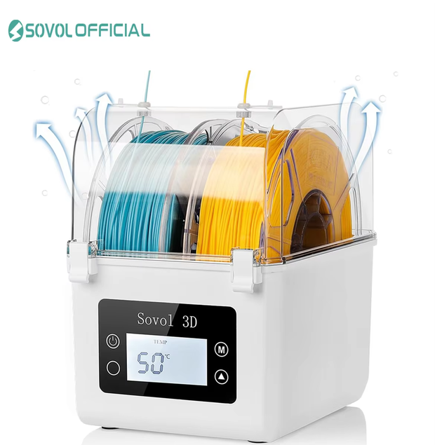 3D Printing Deck Box - Sovol 2 ロールフィラメント乾燥機スプールホルダーフィラメントドライボックス 1.75 ミリメートル、 2.85