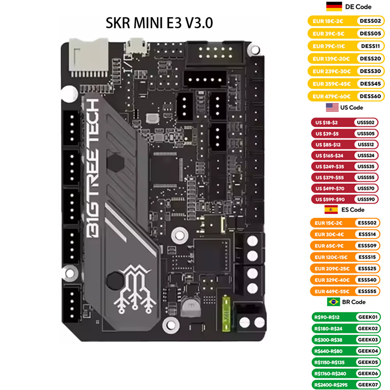 Ender 3 Upgrade Kit - Bigtreetech-3Dプリンター部品 Mini e3 v2 tmc2209 Ender