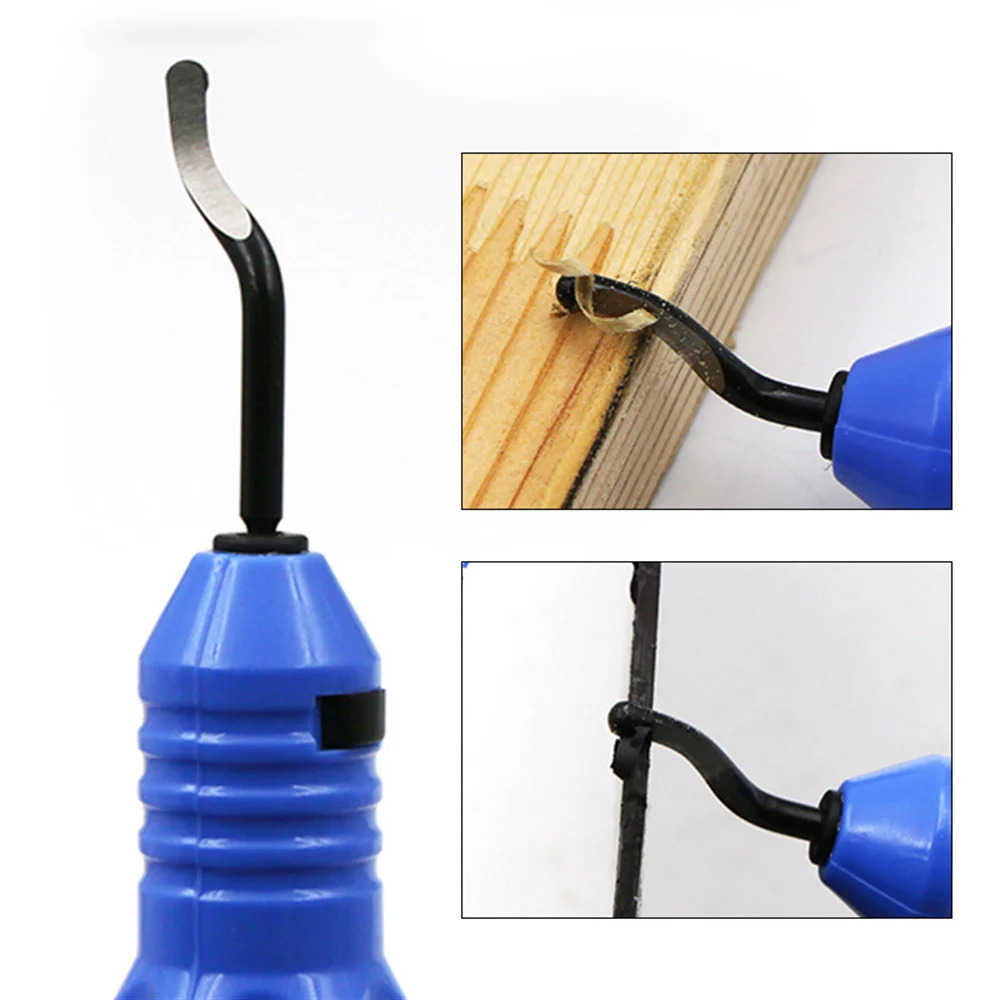 3D Printing Resin - ブレード高速度鋼バリ取りツールセット、金属樹脂3DプリントプラスチックエッジPVC銅パイプ用 - 360度回転ヘッド