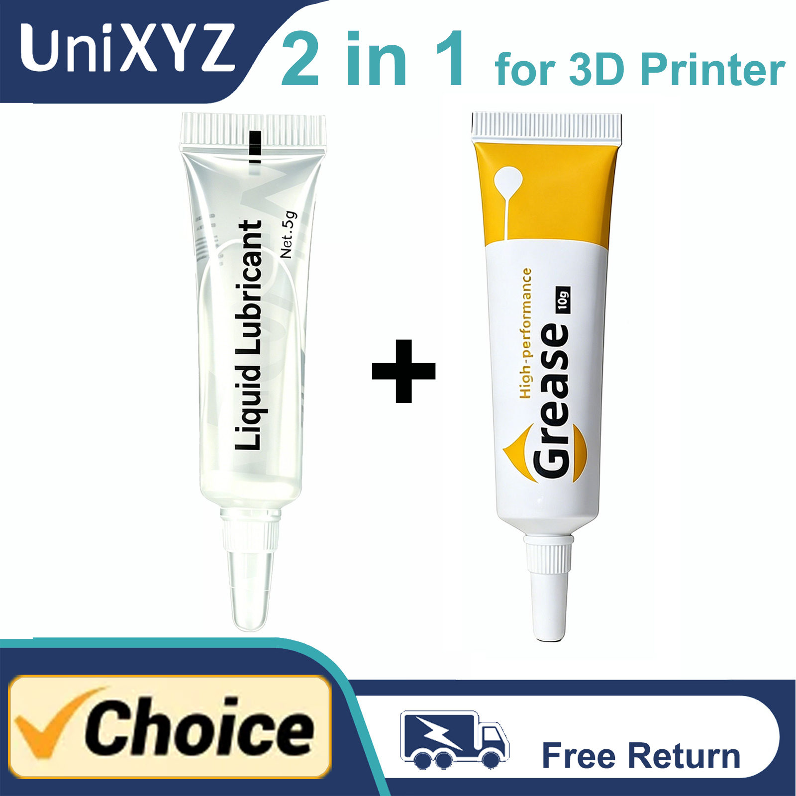 3D Printing X Axis - 2 in 1 3Dプリンター用液体潤滑油＆グリース Bambu Lab