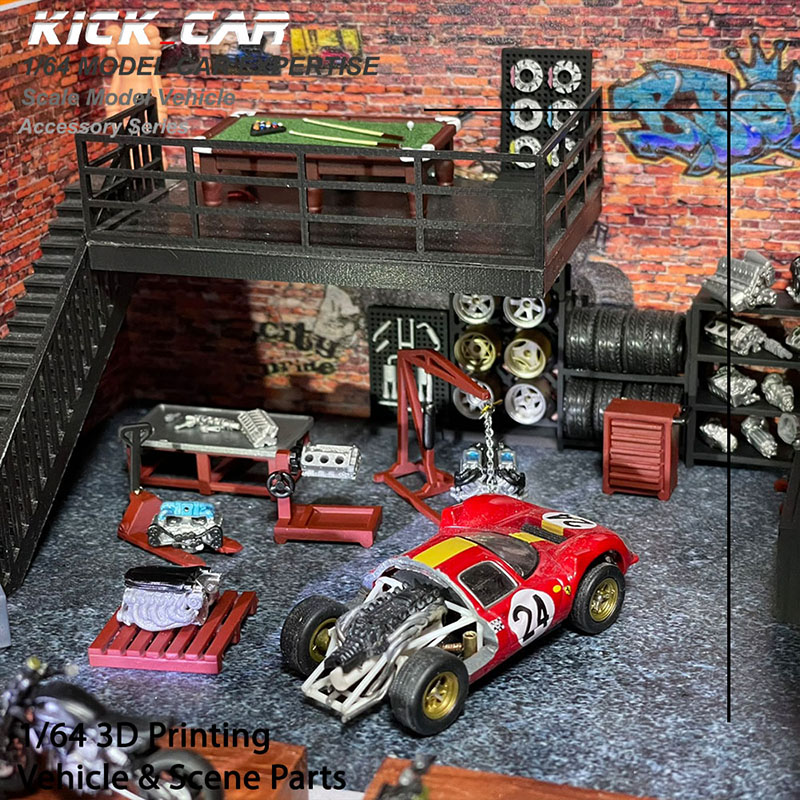 3D Printing Diecast Cars - Dayu-DIY車のメンテナンスツール,3Dプリントワークショップ,装飾ツール,シミュレーションシーン,1/64モデル