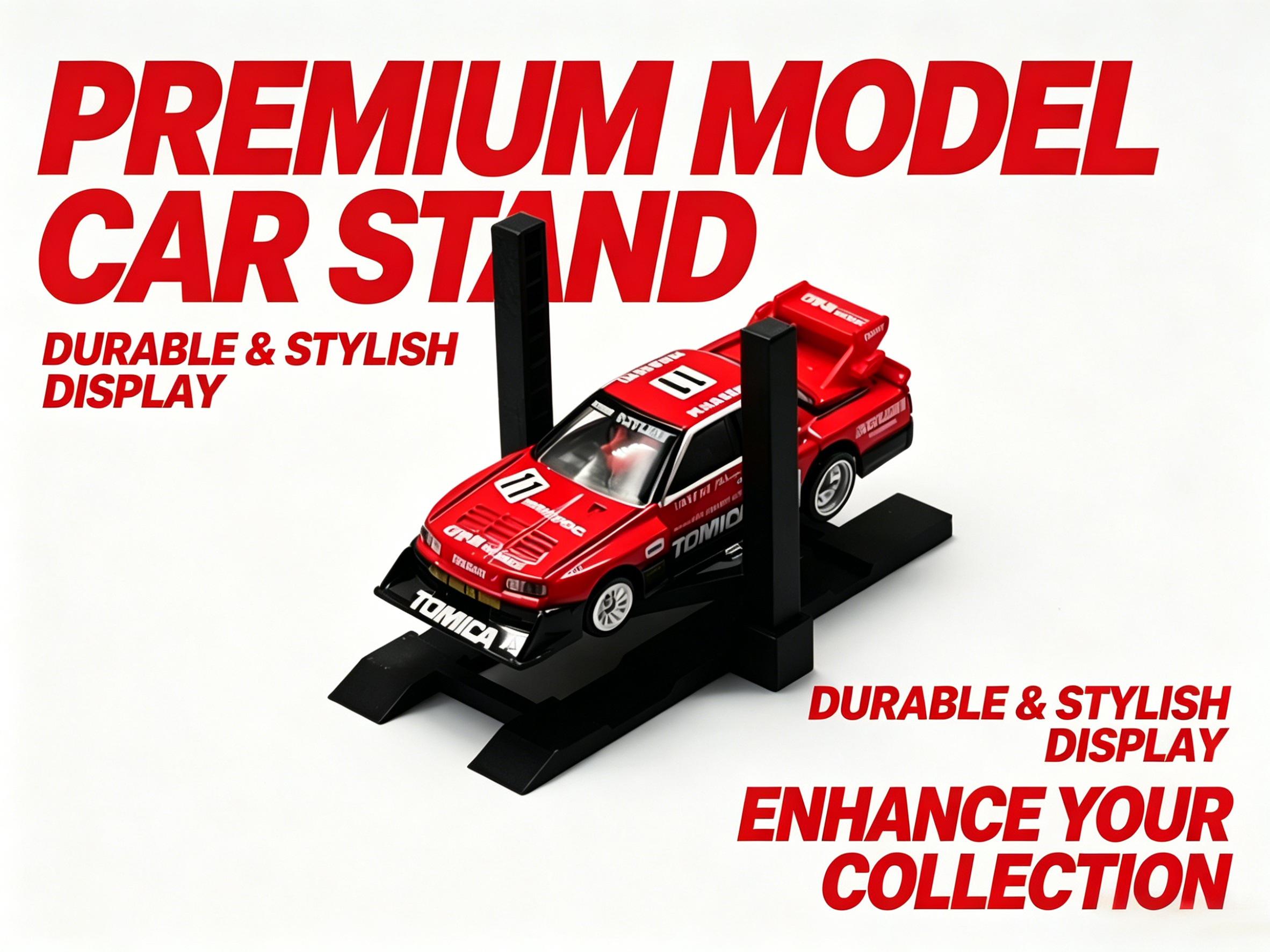 高さ調節可能な単層カーパーキングラック 3D プリントモデル - 3D Printing Diecast Cars のレビューと価格