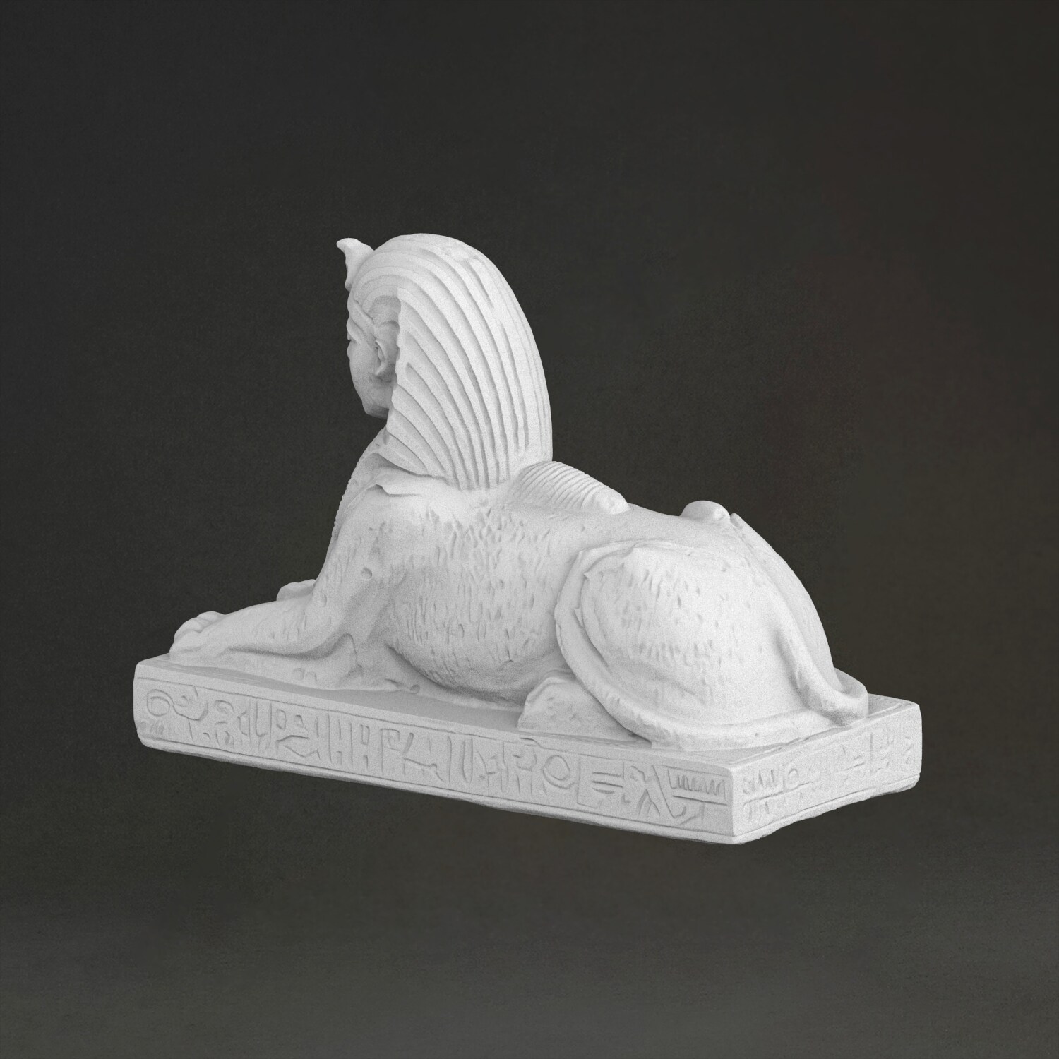 スフィンクス彫刻「彫刻」、3Dプリント樹脂製、手描き、石膏風 - 3D Printing Resin のレビューと価格