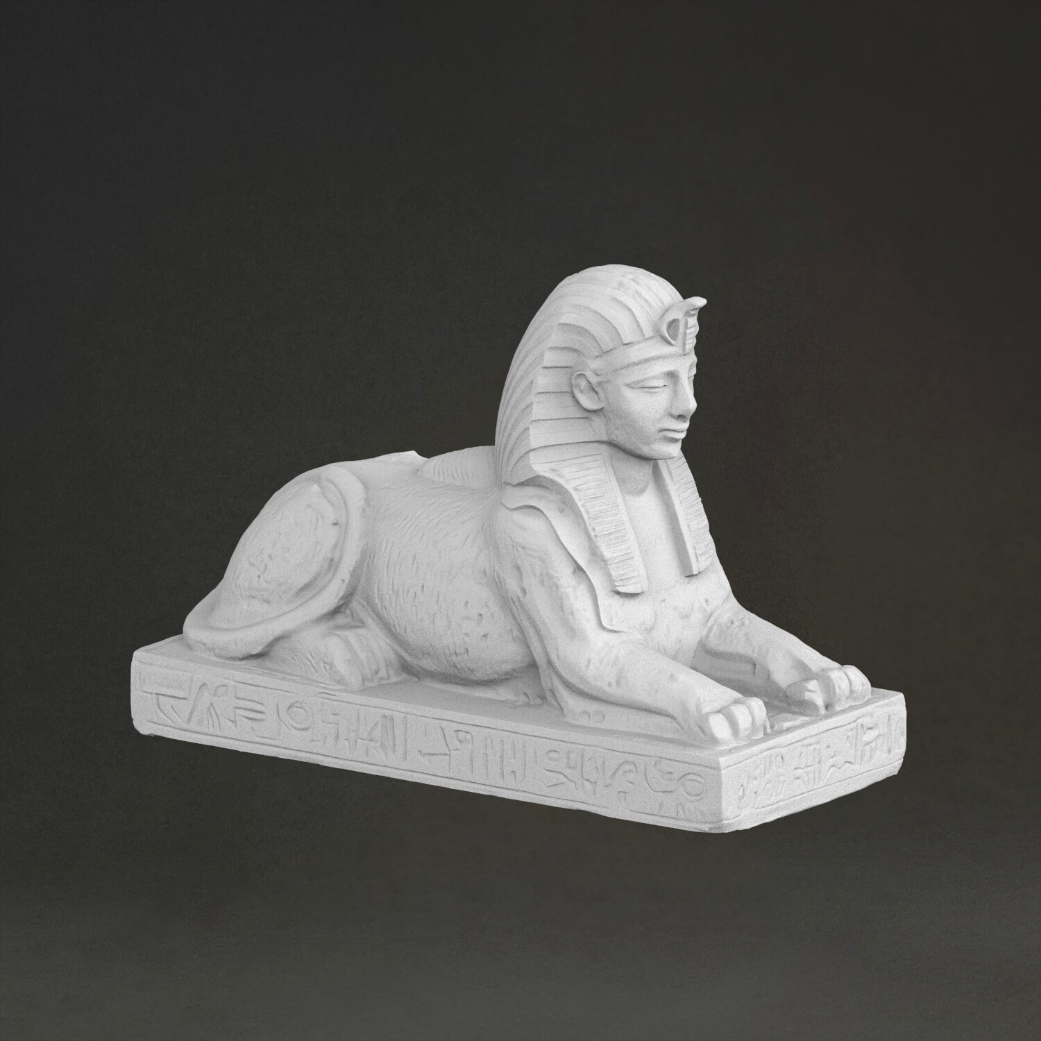 スフィンクス彫刻「彫刻」、3Dプリント樹脂製、手描き、石膏風 - 3D Printing Resin のレビューと価格
