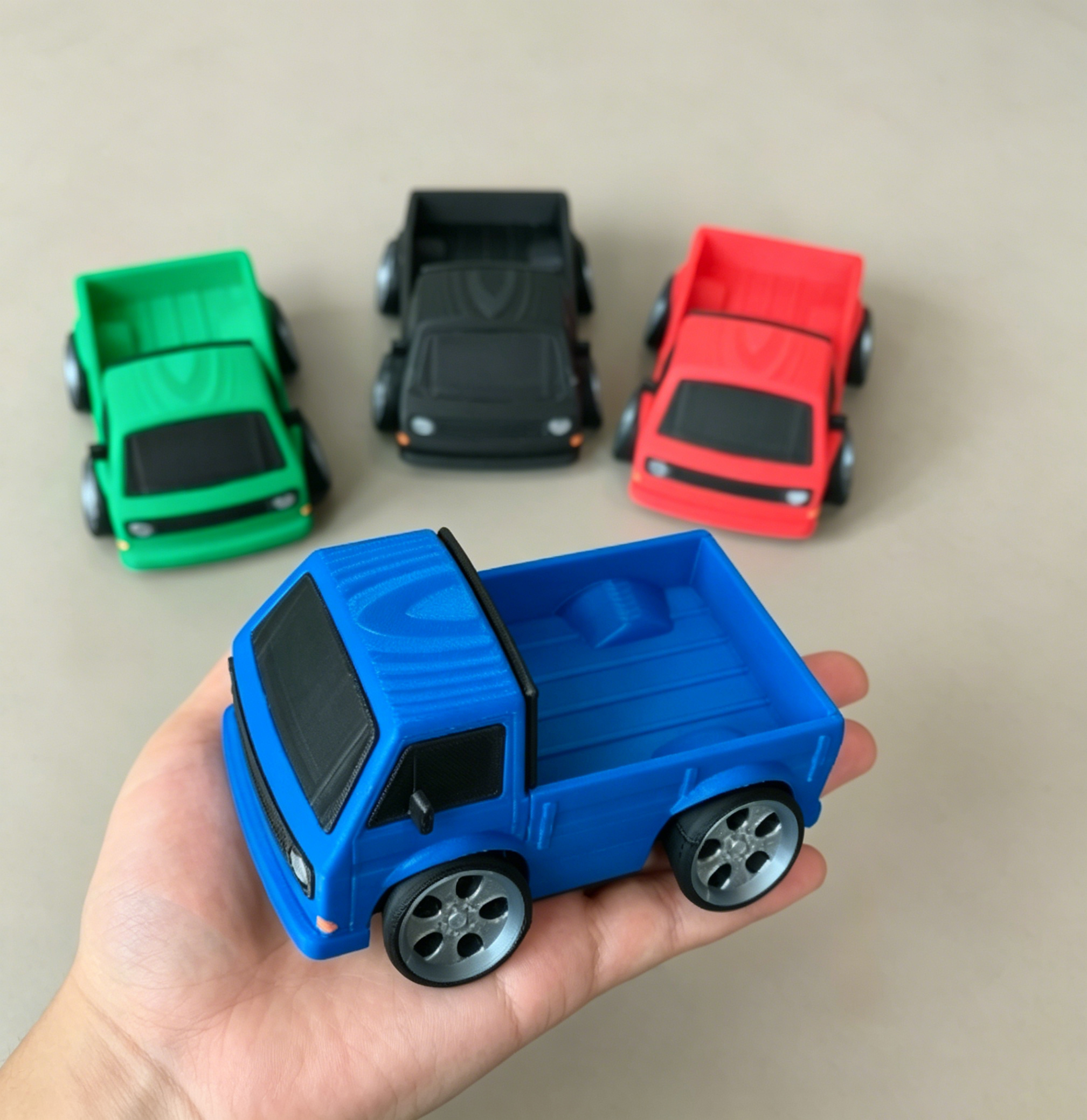 レトロ T3 ピックアップトラック 3D プリントおもちゃモ - 3D Printing Diecast Cars のレビューと価格