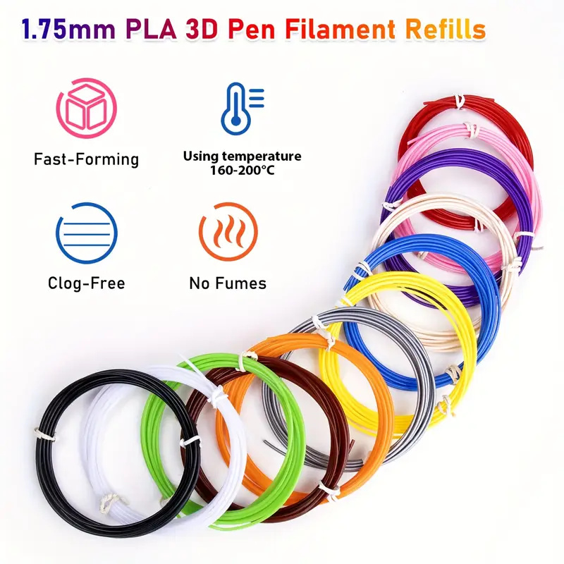 40/32/30 色 PLA フィラメント 3D ペン印刷用 - 3D Printing Pen For Kids のレビューと価格