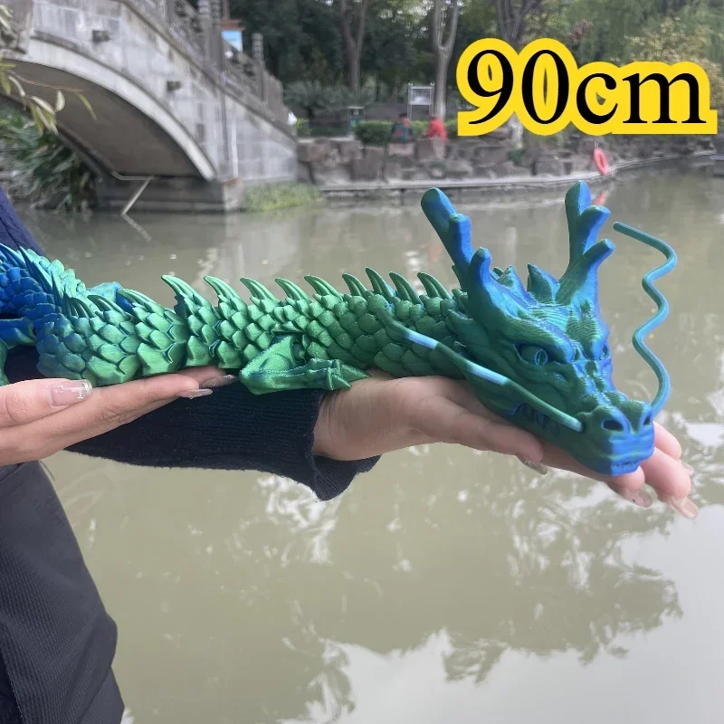 90cm 3Dプリント中国龍フィギュア、可動式ドラゴンオーナ - 3D Printing Dragon のレビューと価格