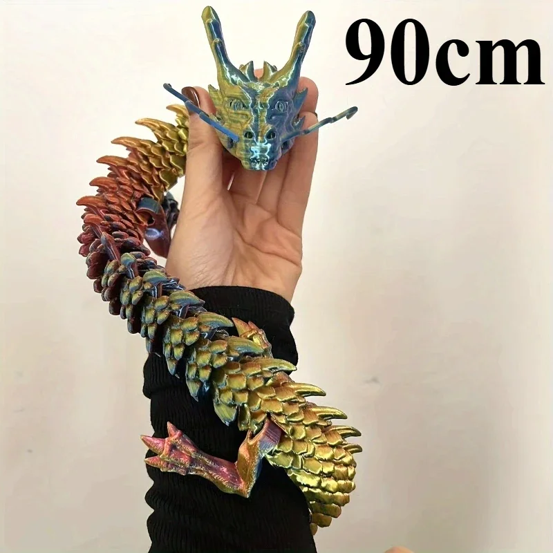 90cm 3Dプリント中国龍フィギュア、可動式ドラゴンオーナ - 3D Printing Dragon のレビューと価格