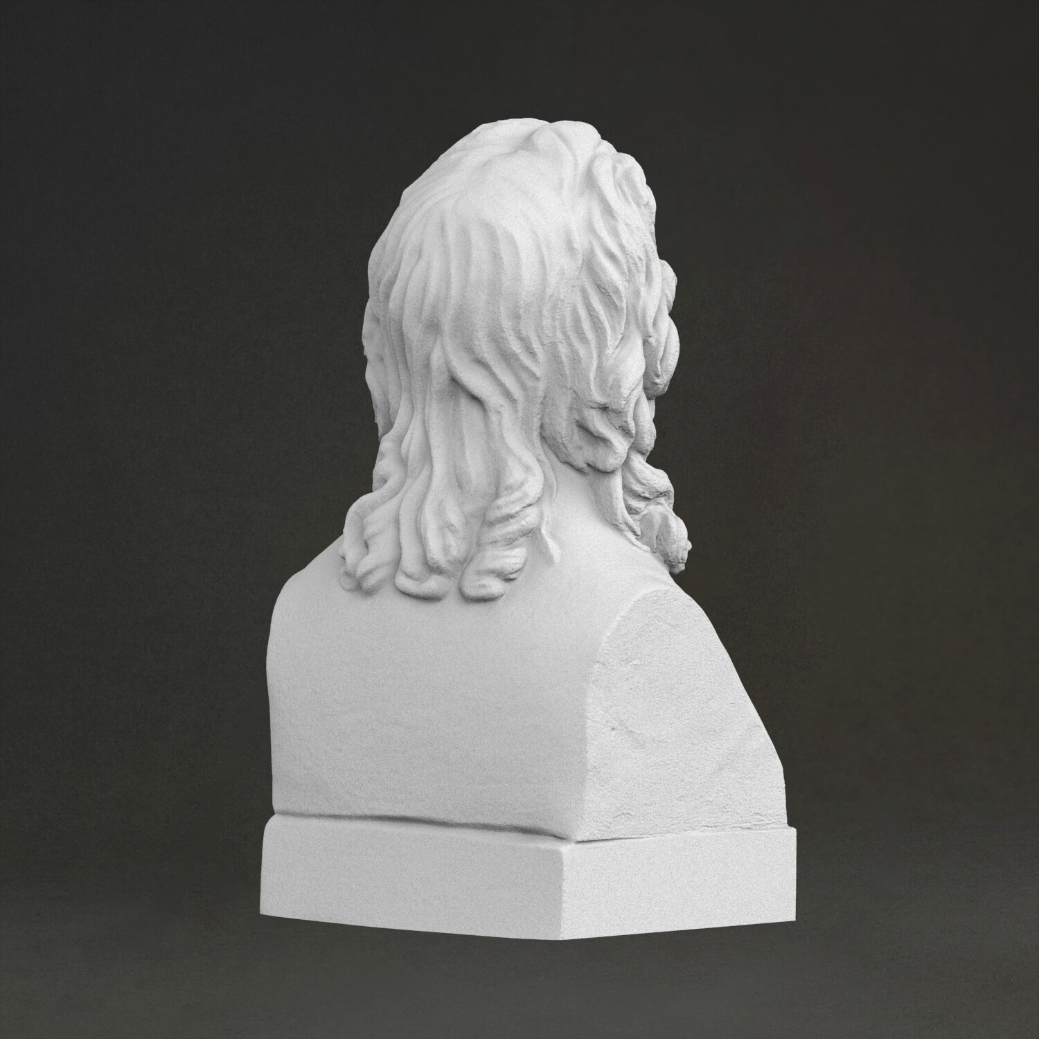 「ルートヴィヒ・ホルベル男爵」彫刻、3Dプリント樹脂製、手描 - 3D Printing Resin のレビューと価格