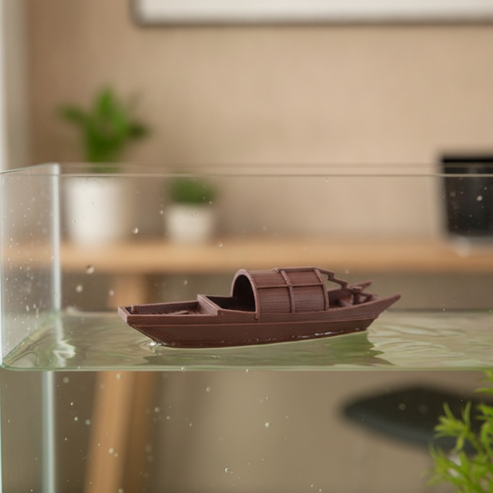 フローティングボート コンパクト水槽ボートデコレーション 長 - 3D Printing Resin のレビューと価格
