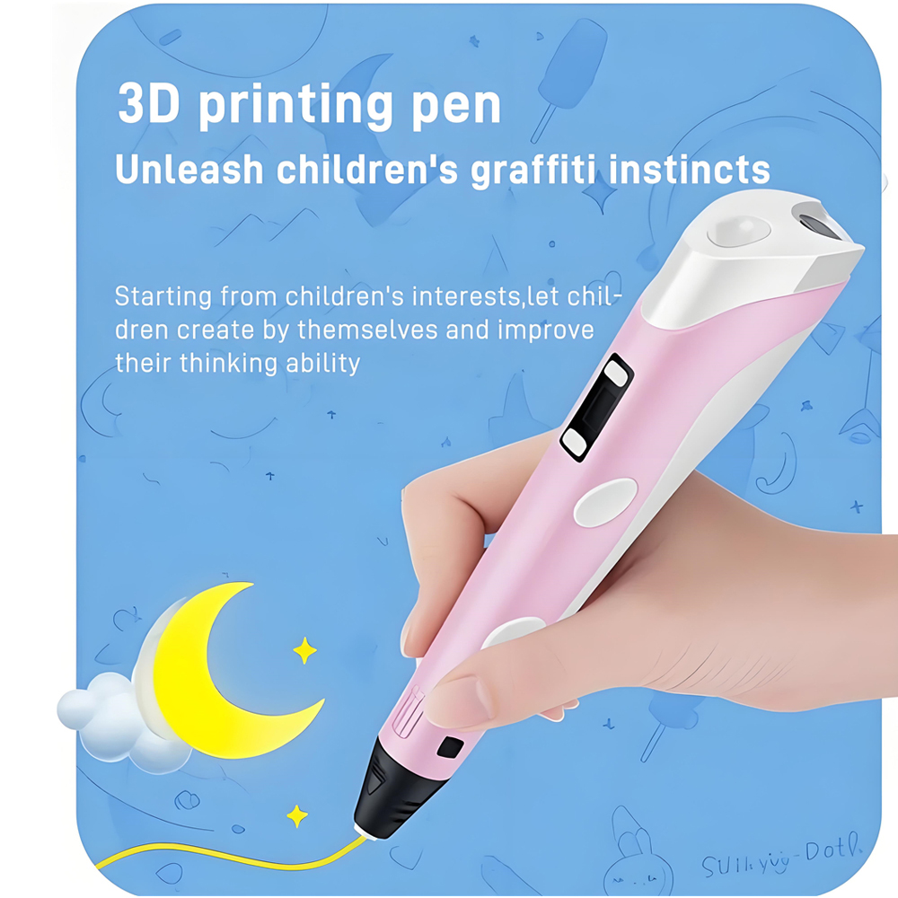 3D ペン LCD スクリーン付き互換性 PLA フィラメン - 3D Printing Pen For Kids のレビューと価格