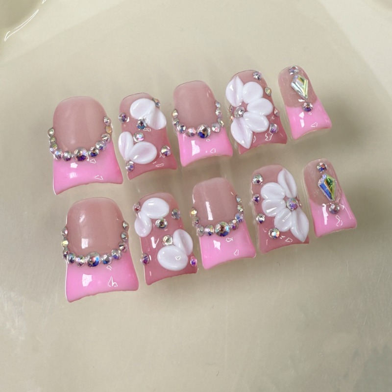 10個入り ハンドメイド フェイクネイル ダックビル型 付け - 3D Printing Nails のレビューと価格