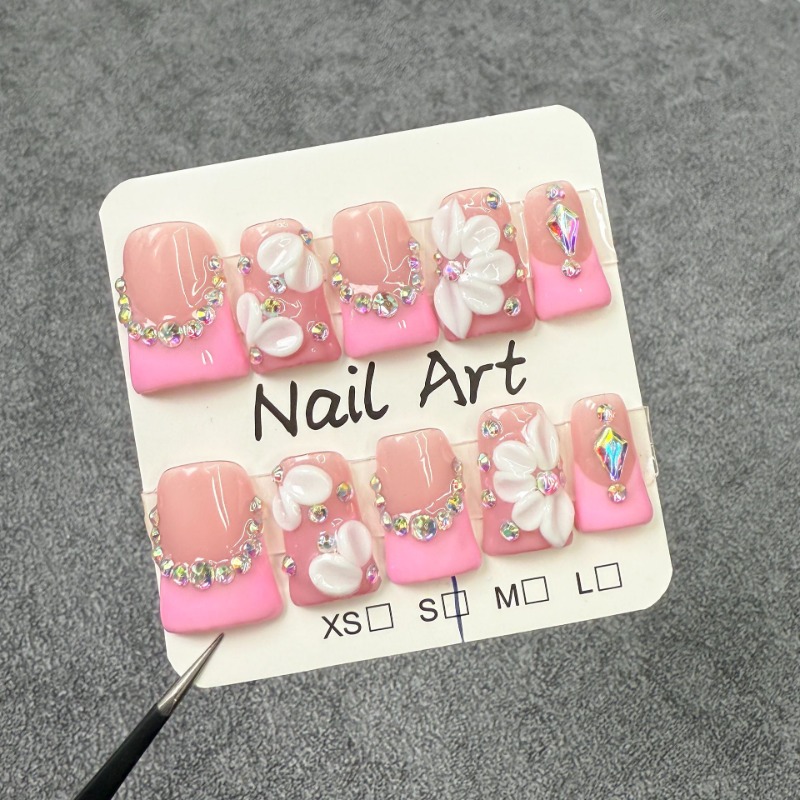 10個入り ハンドメイド フェイクネイル ダックビル型 付け - 3D Printing Nails のレビューと価格