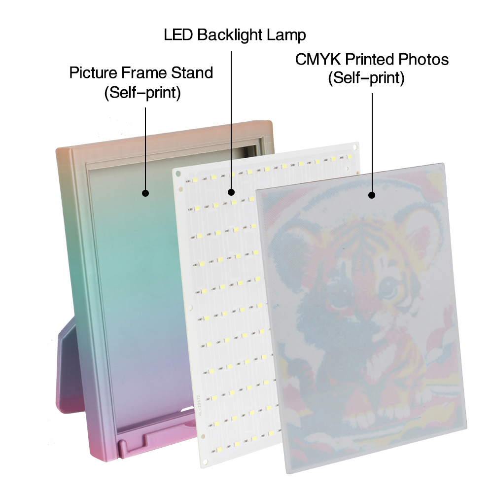 バンブーラボ用リトファン Led パネル CMYK LED  - 3D Printing Bambu Lab のレビューと価格