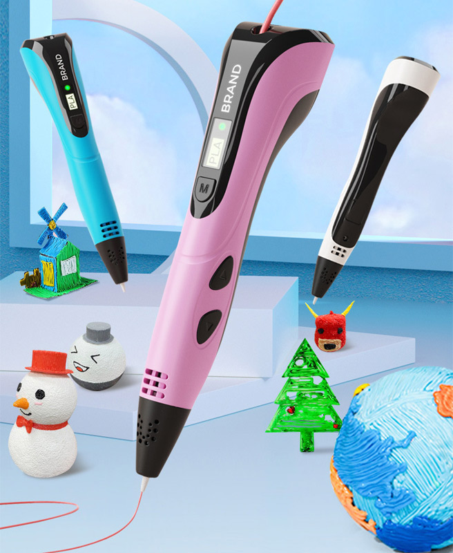 オリジナル 3D ペン子供用 3D 描画印刷ペン LCD ス - 3D Printing Pen For Kids のレビューと価格