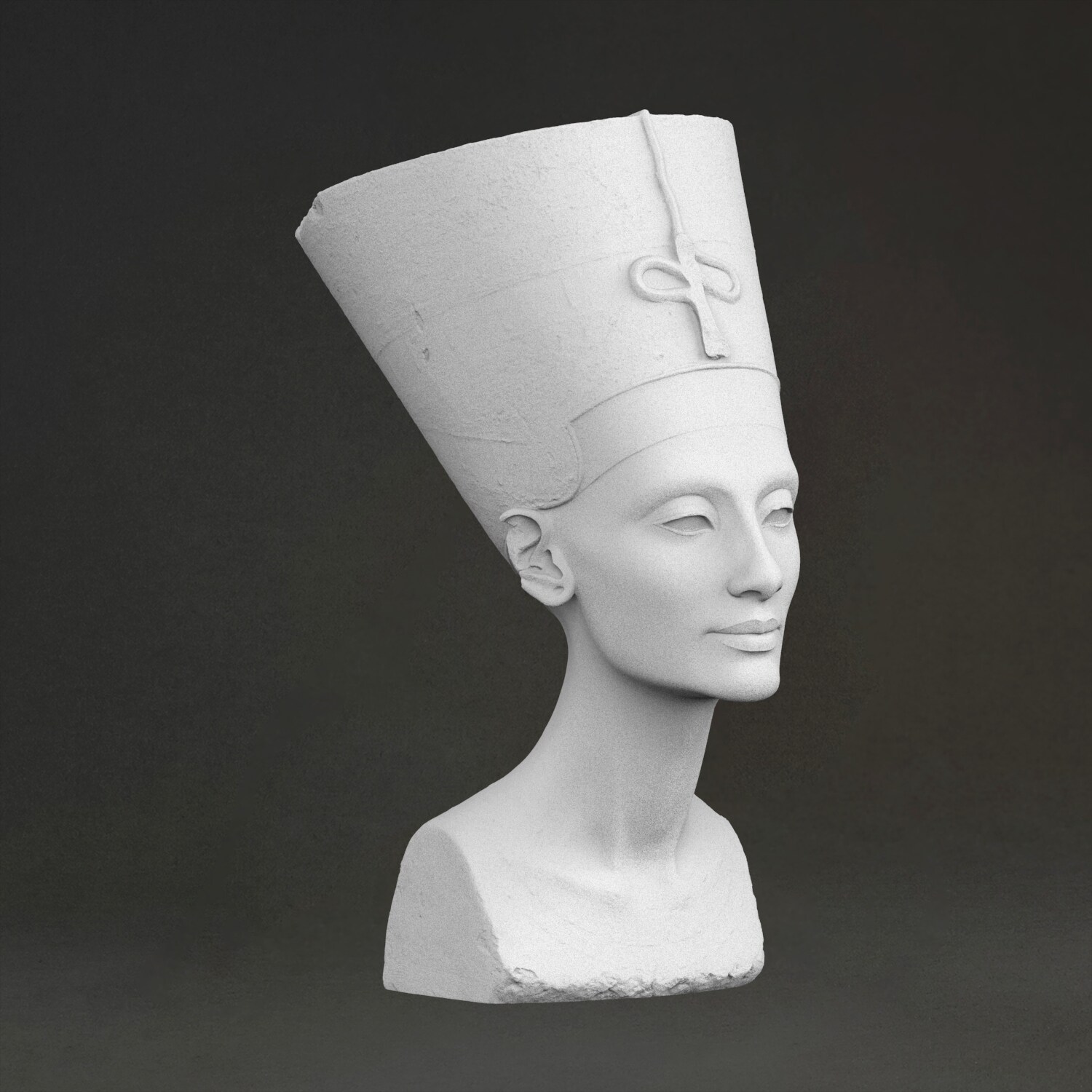 エジプトの女王ネフェルティティ像、3Dプリント樹脂製、手描き - 3D Printing Resin のレビューと価格
