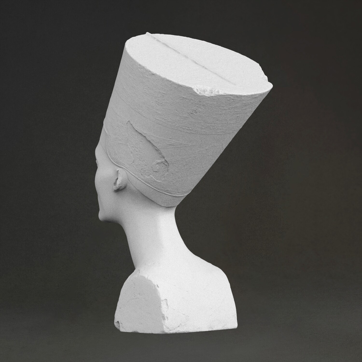エジプトの女王ネフェルティティ像、3Dプリント樹脂製、手描き - 3D Printing Resin のレビューと価格