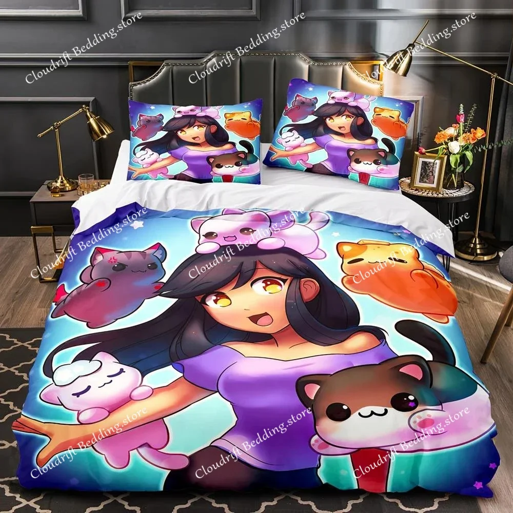 Aphmau 寝具セット ベッドシーツセット ベッドカマス  - 3D Printing Aliexpress のレビューと価格