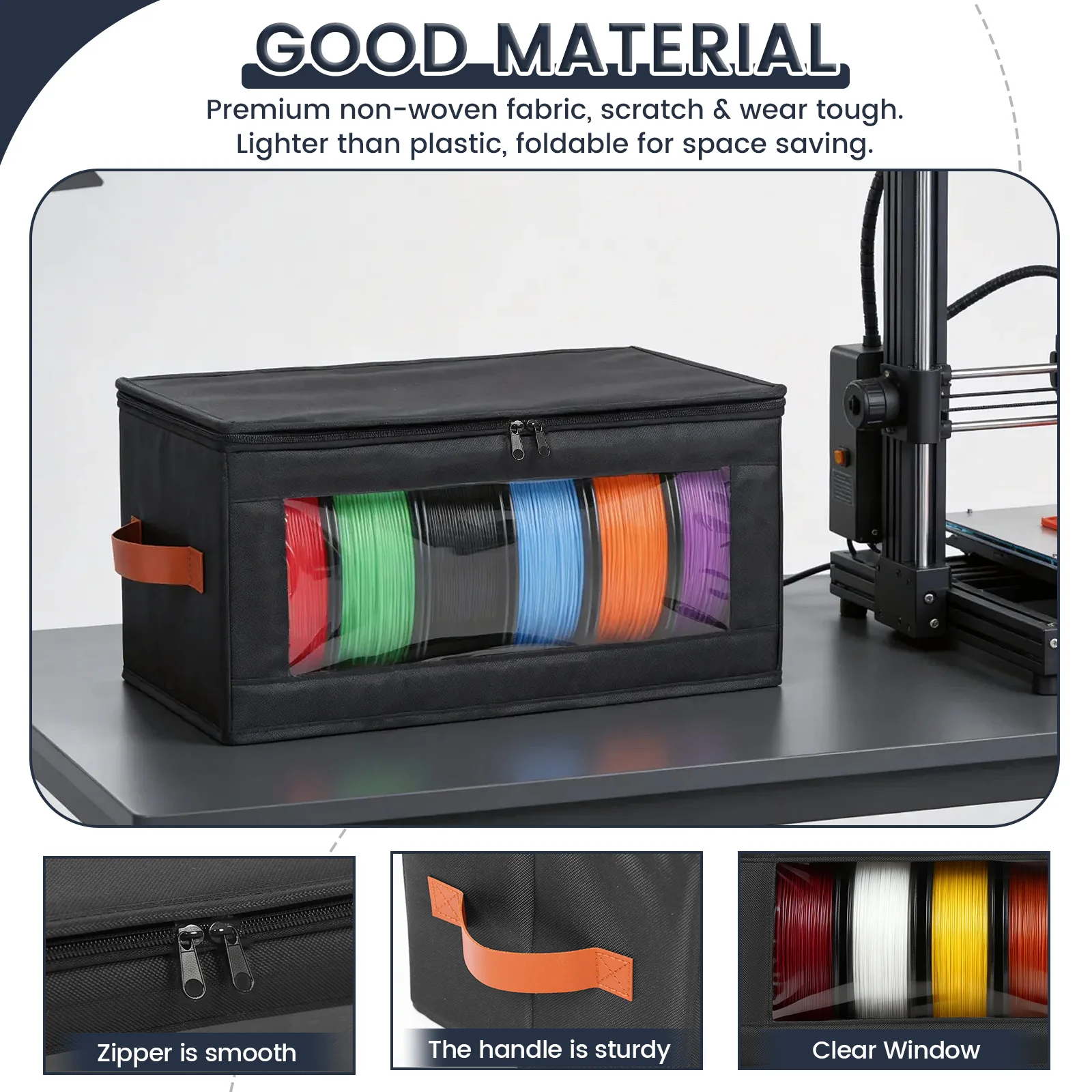 4個入りフィラメント収納ボックス 大容量 3Dプリンターフィ - 3D Printing Deck Box のレビューと価格