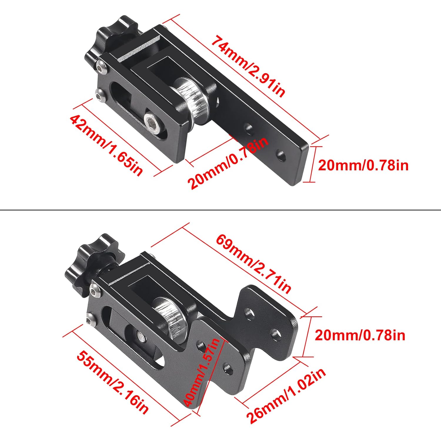 Creality Ender 3/CR10 ベルトテンショナ - 3D Printing X Axis のレビューと価格