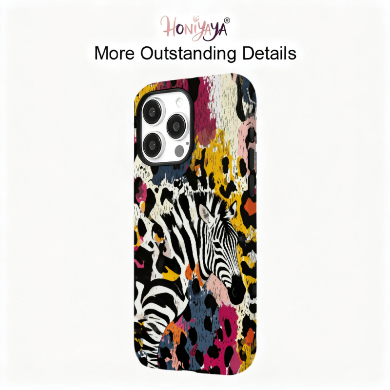 衝撃吸収ゼブラ柄スマホケース iPhone 12 13 14 - 3D Printing Quote のレビューと価格