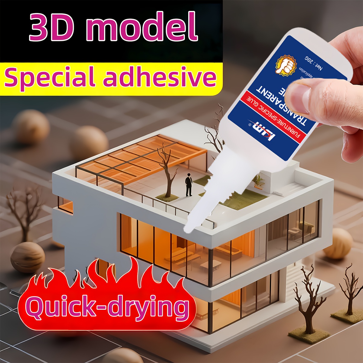速乾性透明接着剤 3D プリント部品用 DIY モデル組み立 - 3D Printing X Axis のレビューと価格
