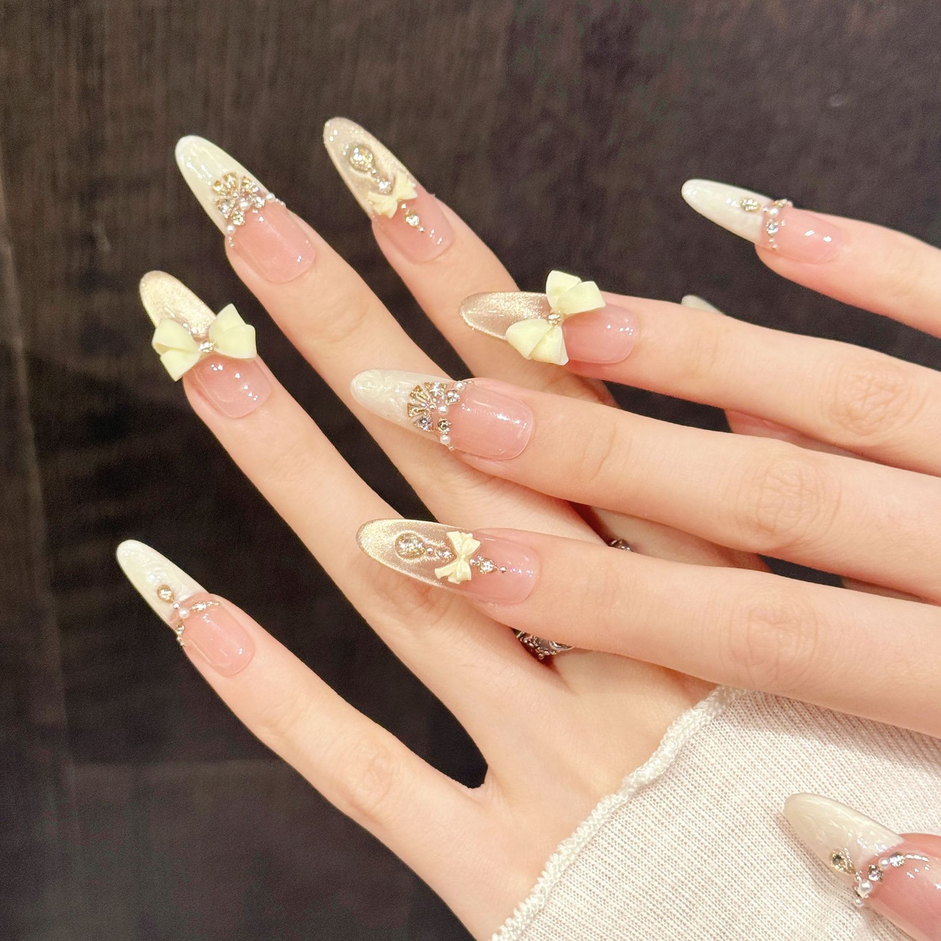 10個入り ハンドメイド つけ爪 ライトラグジュアリー キャ - 3D Printing Nails のレビューと価格