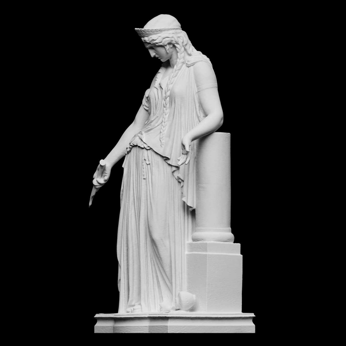 「メデア」彫刻、3Dプリント樹脂素材、手描き、石膏のような質 - 3D Printing Resin のレビューと価格