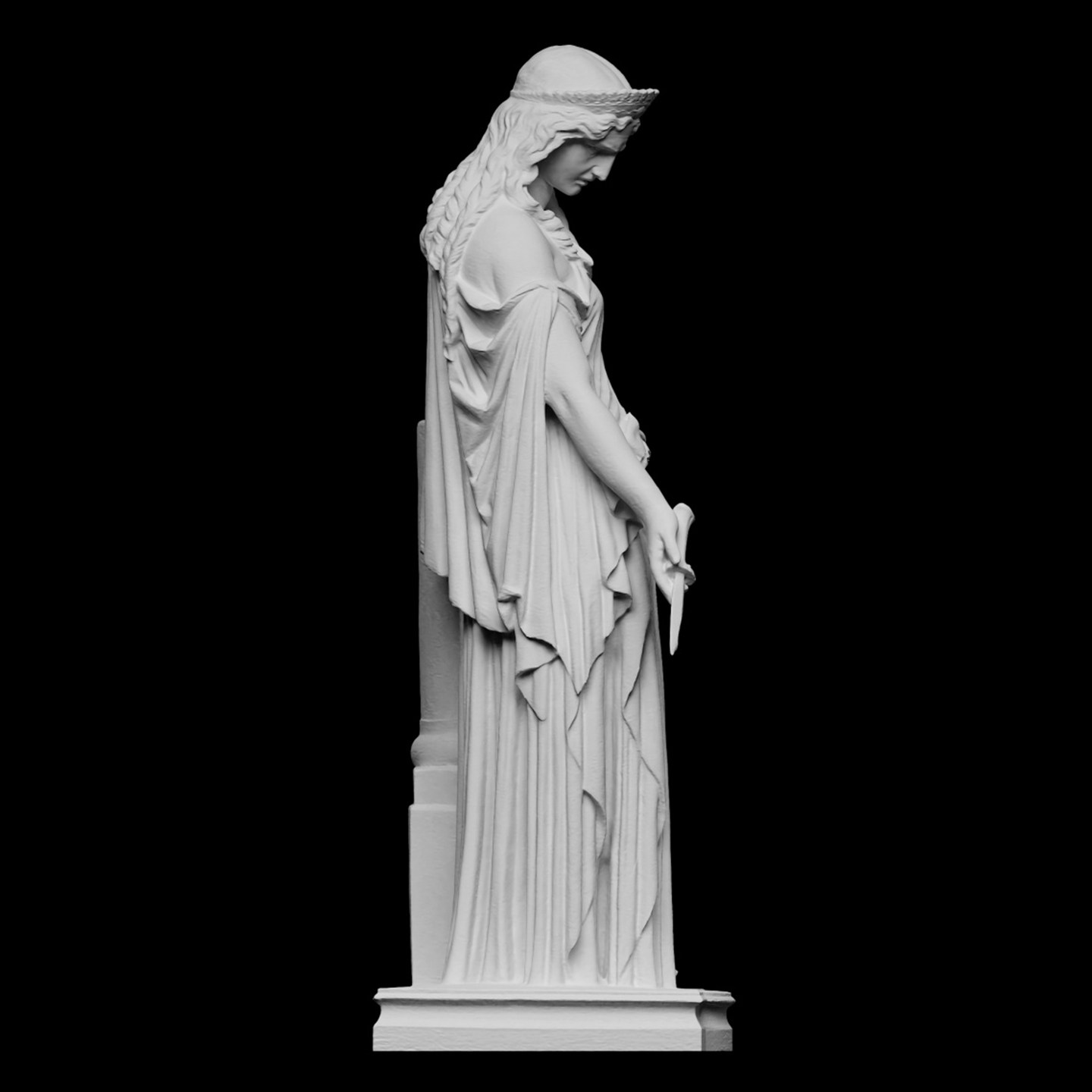 「メデア」彫刻、3Dプリント樹脂素材、手描き、石膏のような質 - 3D Printing Resin のレビューと価格