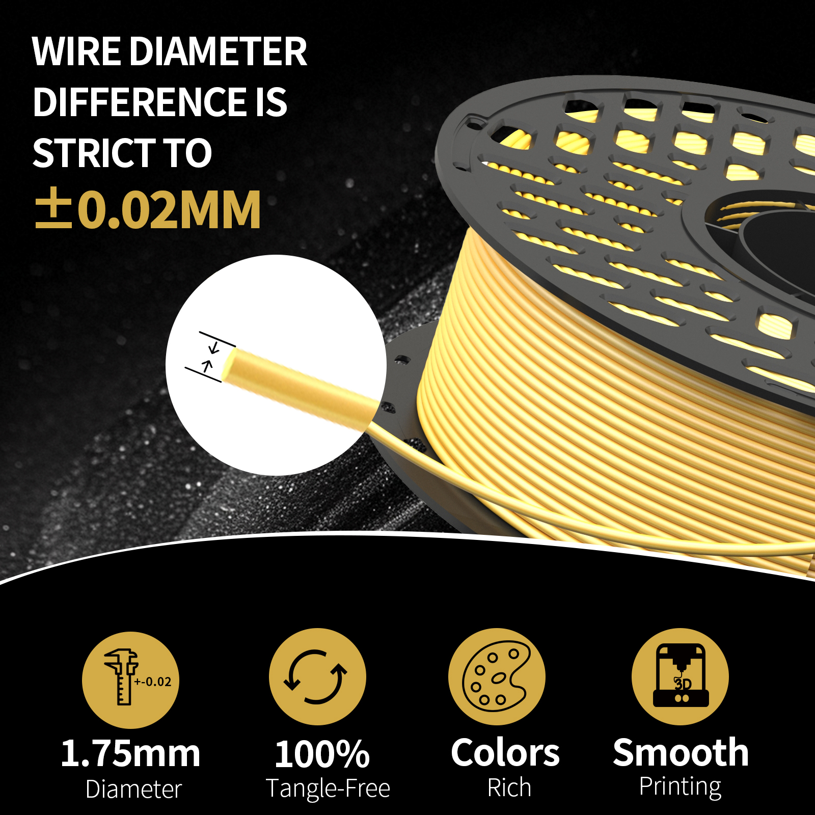 CaiLab 1KG シルクPLA 3Dプリンターフィラメン - Pla Filament 1.75Mm のレビューと価格