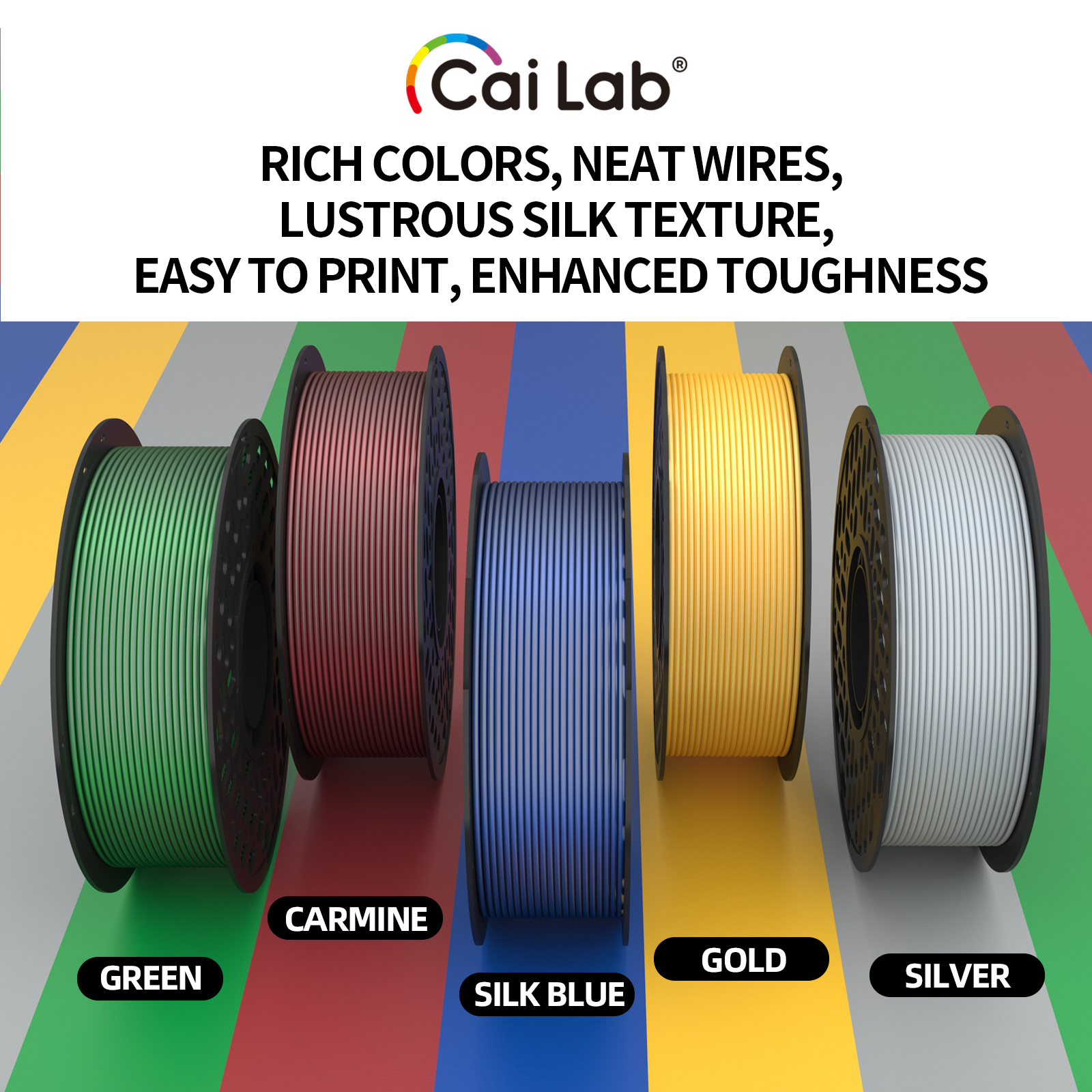 CaiLab 1KG シルクPLA 3Dプリンターフィラメン - Pla Filament 1.75Mm のレビューと価格