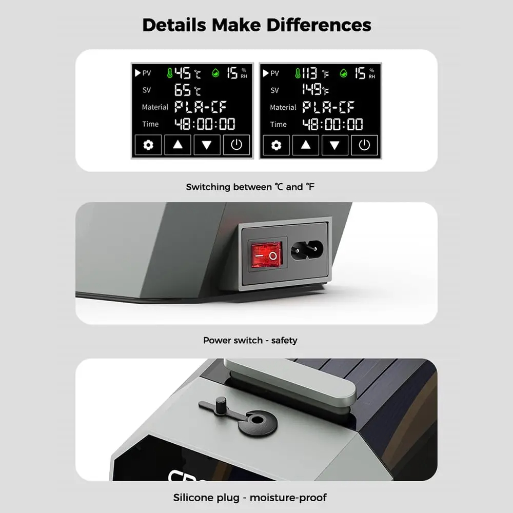 Creality Space Pi フィラメントドライヤー  - 3D Printing Deck Box のレビューと価格