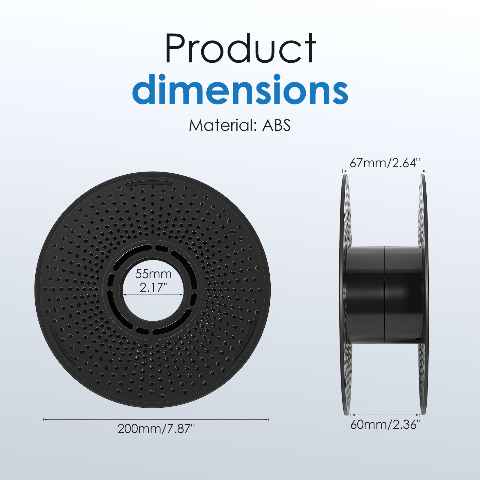 2個入り 再利用可能な3Dフィラメントスプール 取り外し可能 - Petg Filament のレビューと価格
