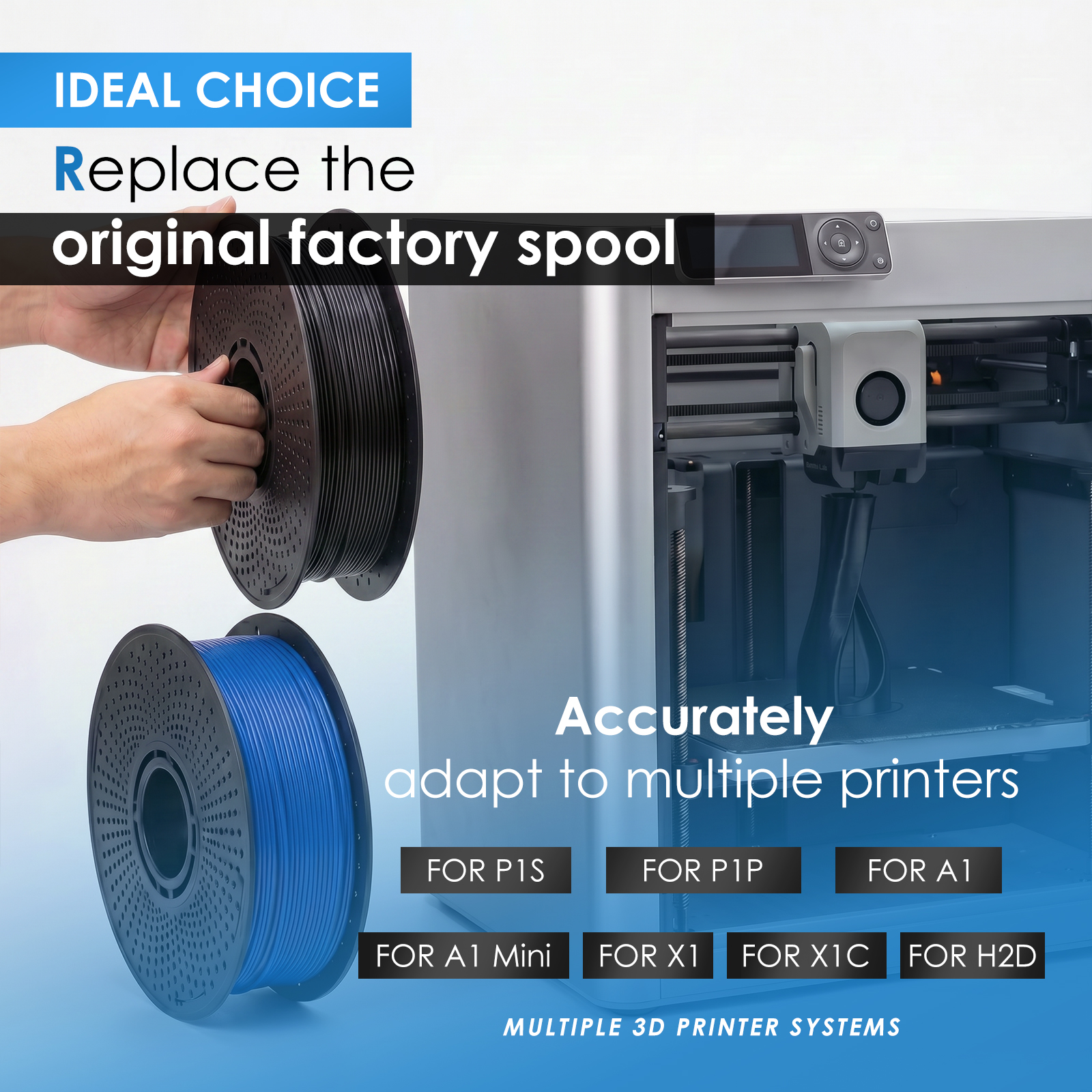 2個入り 再利用可能な3Dフィラメントスプール 取り外し可能 - Petg Filament のレビューと価格
