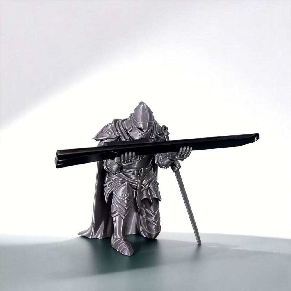 面白いひざまずく騎士ペンホルダー、創造的な多機能3Dプリント - 3D Printing Holder のレビューと価格