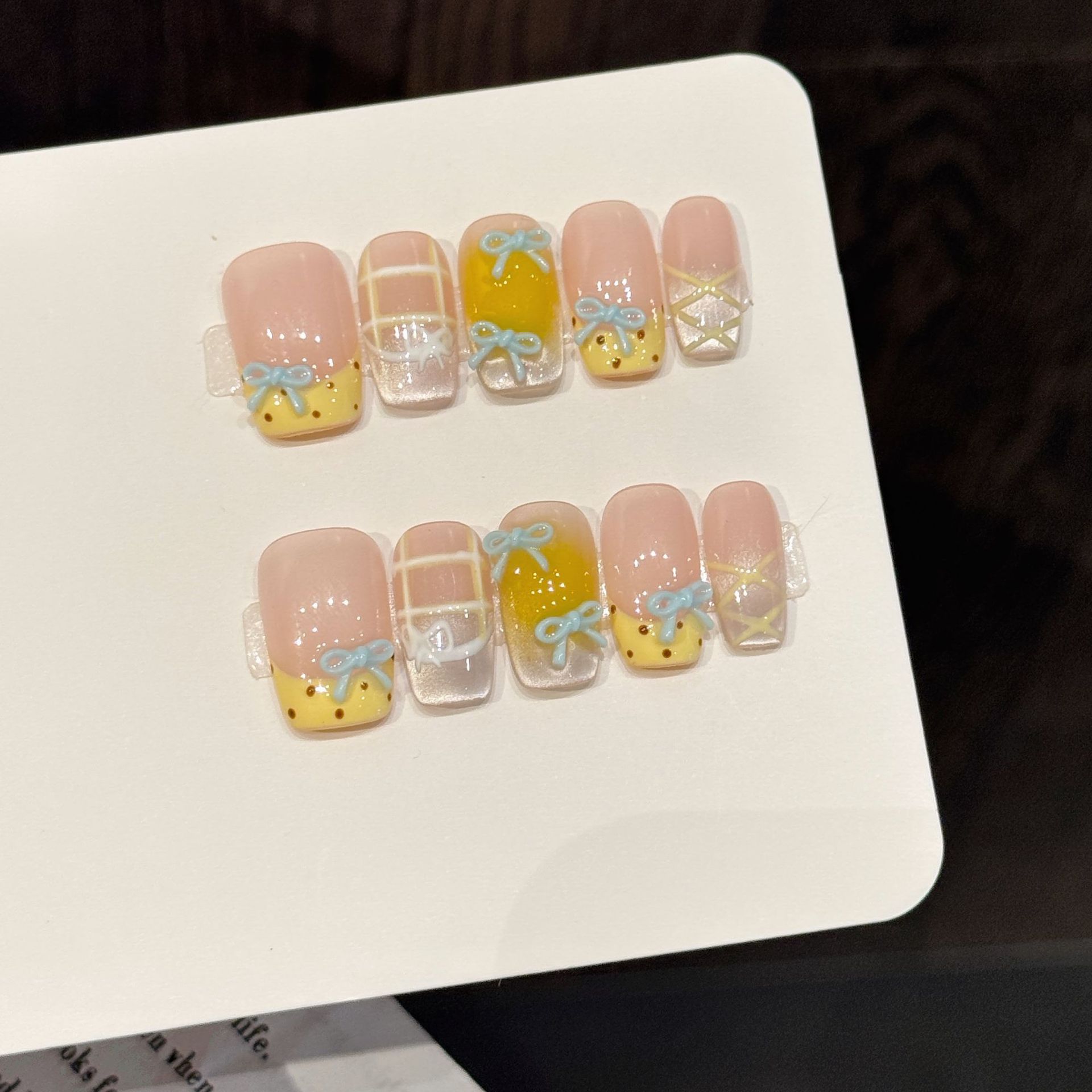 10個入り ハンドメイド かわいい グラデーション つけ爪  - 3D Printing Nails のレビューと価格